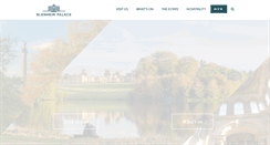 Desktop Screenshot of blenheimpalace.com